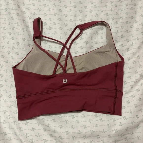 Lululemon Athletica Maroon Sports Bra - Picture 2 of 3
